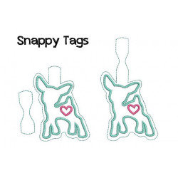 ITH - Anhänger Schlüsselanhänger Rehlein Appli